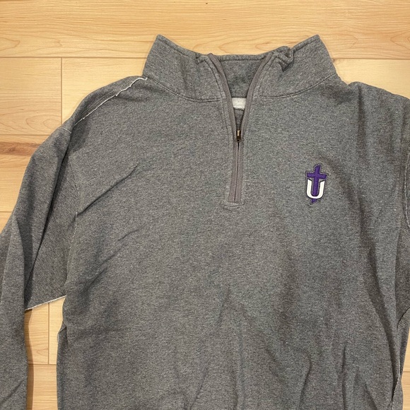 grey jones & mitchell quarter zip sweatshirt - Picture 2 of 4